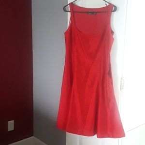 Red Flare, A line  Dress
